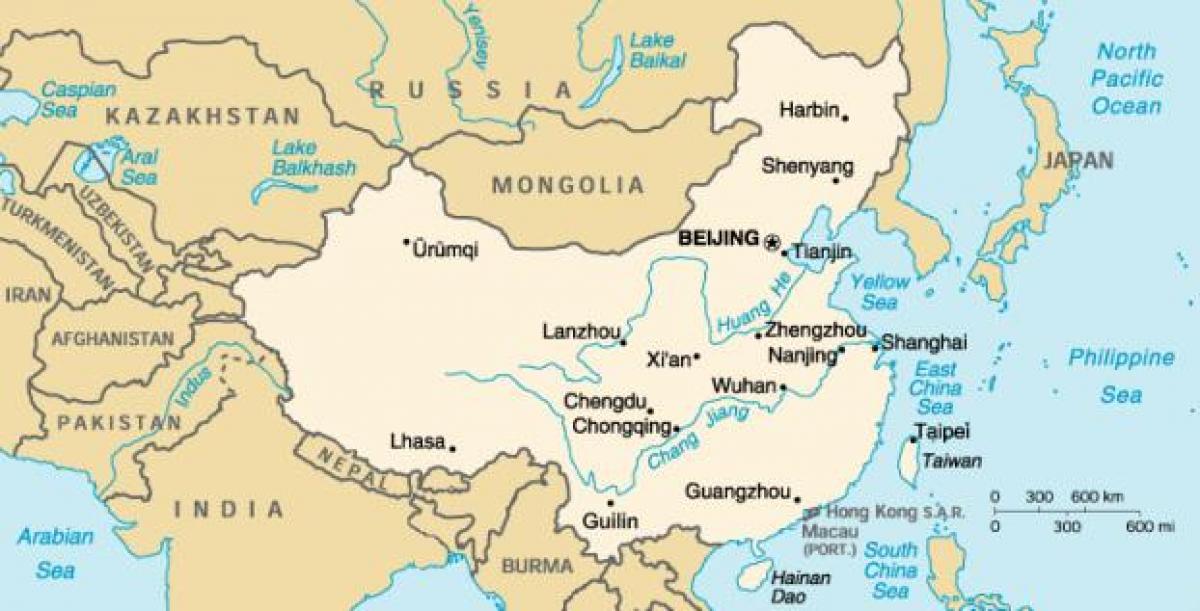 drevna mapa Kine