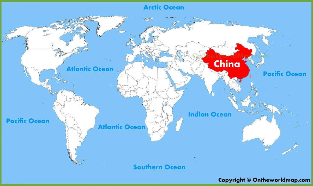 karta svijeta iz Kine