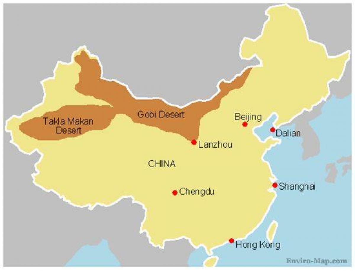 Kina kartica pustinje Gobi