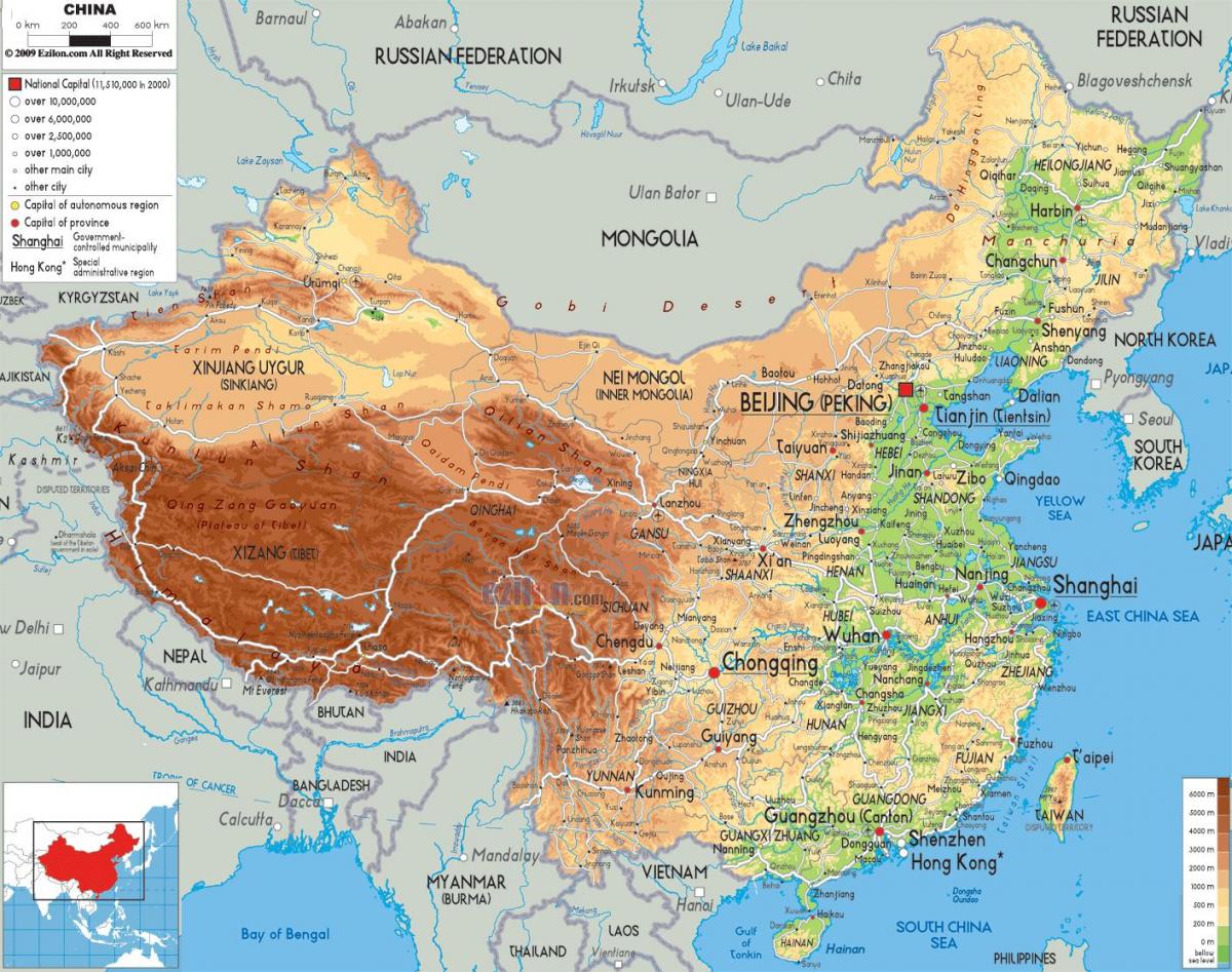 mapa Kine