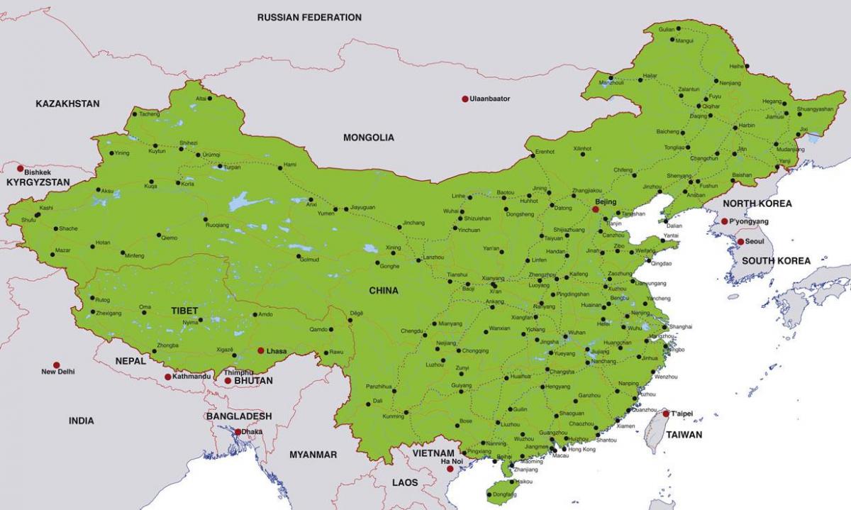 Kina karta gradova