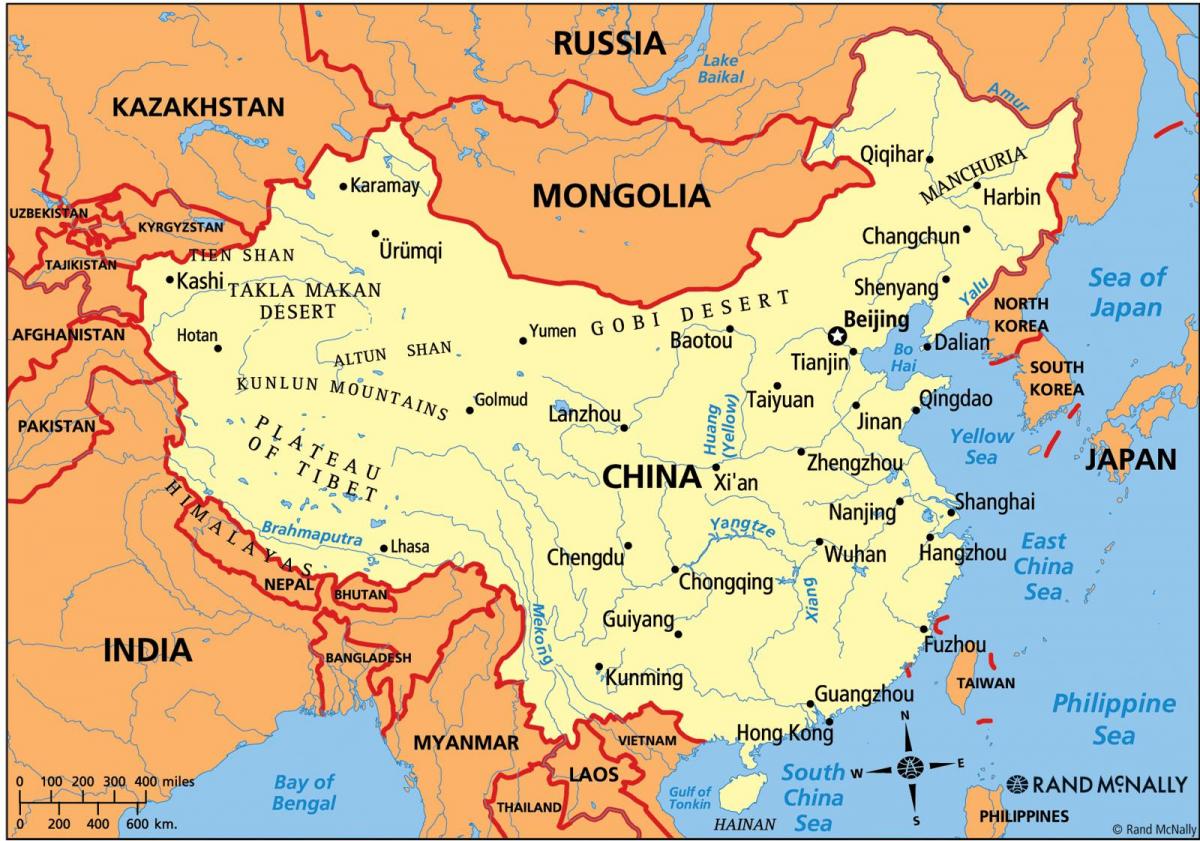 Kina politička karta