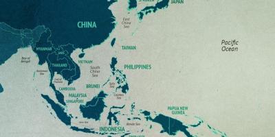 Kina Južno kinesko more kartica
