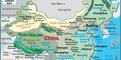 Kina geografija