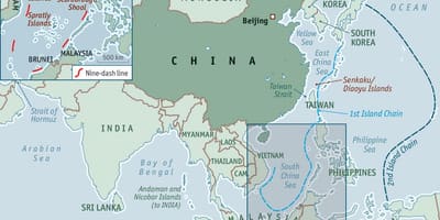 Mapa Kine otoka
