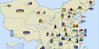 Turistička karta Kine