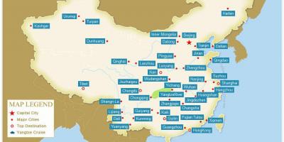 Mapa Kine s gradovima