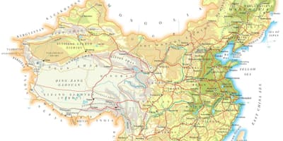 Kina topografske karte