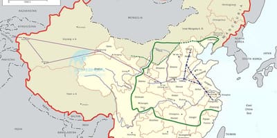 Mapa Kine veliki kanal